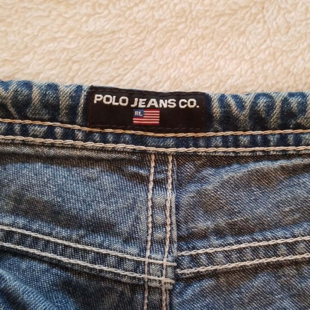 Vintage Ralph Lauren polo jeans button fly drawstr - Picture 4 of 6